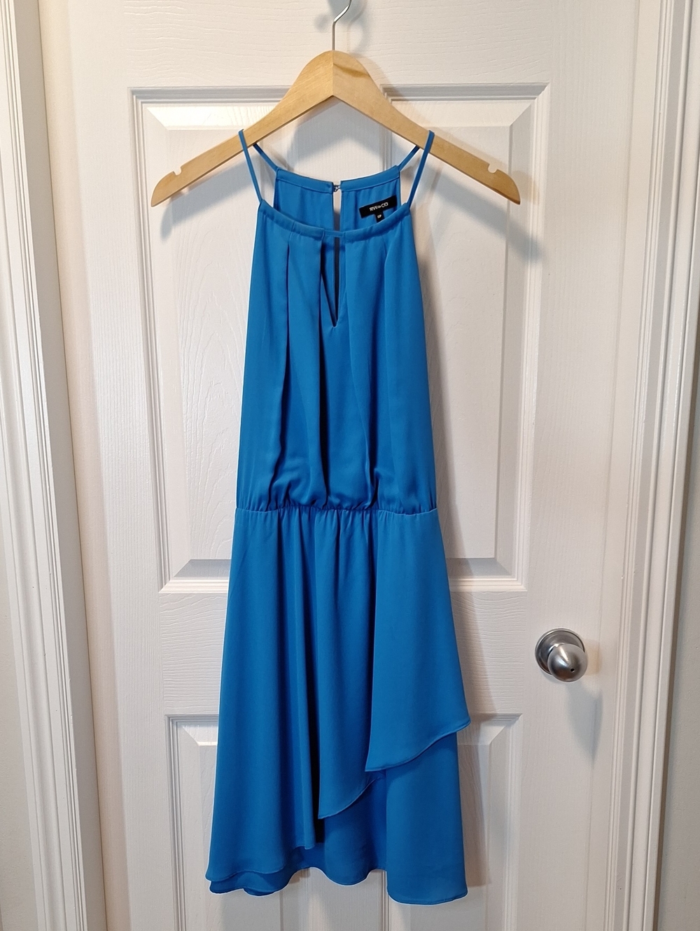 RW&CO. Cerulean Blue Spaghetti Strap Dress Size S